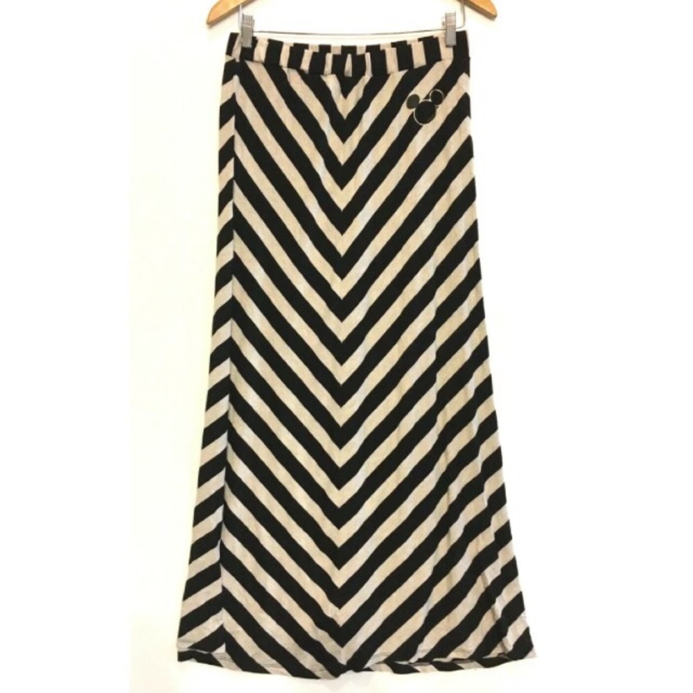 Medium Disney Parks Authentic Chevron Maxi Skirt